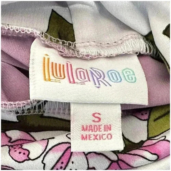 LuLaRoe Amber Hoodie Hooded Sweatshirt Pullover Lavender Multi S Kangaroo Pocket - Picture 2 of 4